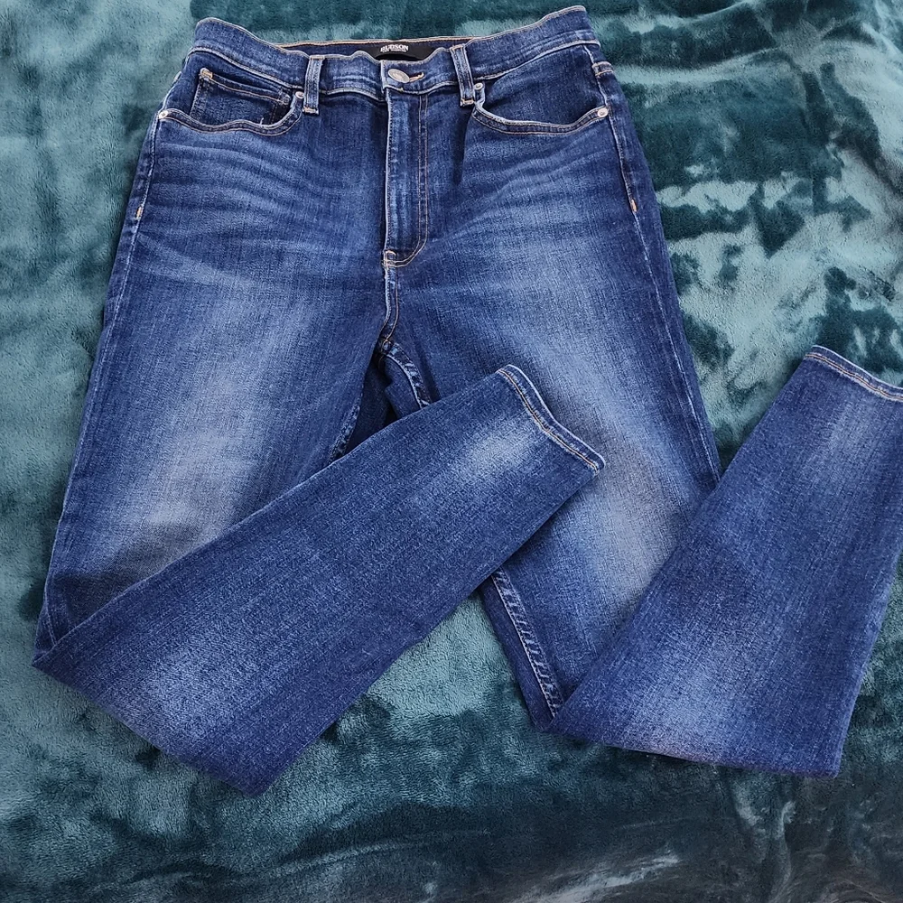 HUDSON JEANS Centerfold High Rise Super Skinny in Mohawk Size 28 NWOT - Picture 6 of 10